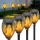 Set 5 x Lampa solara cu efect flacara, 51.5 cm