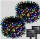 Set 2 x Instalatie solara 100 LED pentru exterior, Multicolor