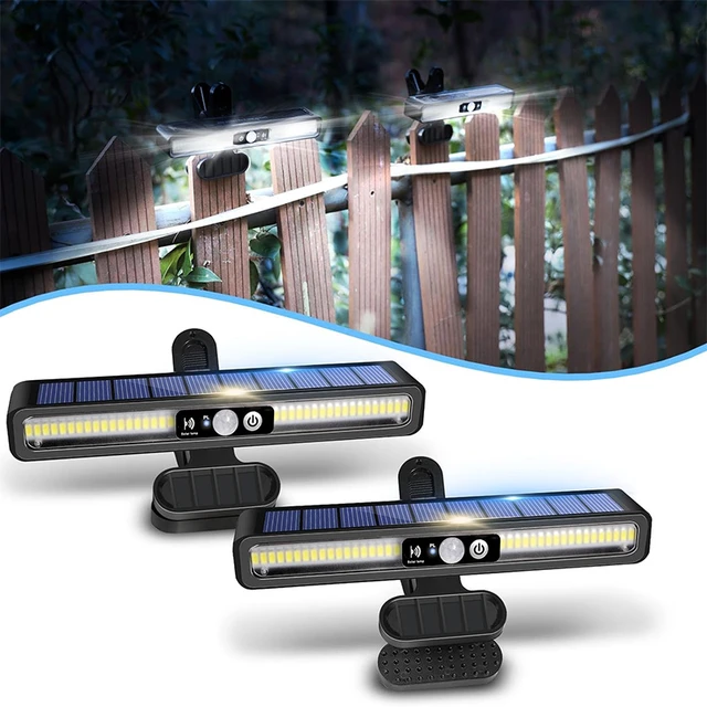 Lampa LED solara, Senzor de miscare, Clips