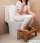 Taburet WC bambus, impotriva constipatiei