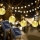 Set 2 x Instalatie solara LED 30 globulete, Alb cald