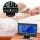 Ceas cu ecran LCD si control vocal, Argintiu/Negru