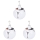 Set 3 x Bec cu panou solar si acumulator, 5 trepte de iluminat