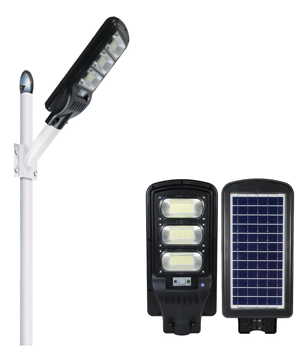 Lampa solara 150 W Jortan, telecomanda, panou integrat