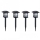 Set 6 x lampa solara felinar LED 40 cm, Alb cald
