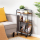 Raft slim metalic cu 3 polite MDF, 81 cm