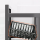 Raft metalic cu 4 polite, 108 cm, Negru
