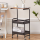 Masuta mobila 2 polite, 79 x 43 x 30 cm, Negru