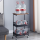 Masuta mobila 2 polite, 79 x 43 x 30 cm, Negru