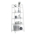Raft metalic decorativ cu 5 polite, 150 cm, Alb