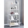 Raft metalic decorativ cu 5 polite, 150 cm, Alb