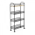 Etajera mobila cu 4 rafturi, 83 cm, Negru