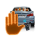 Semn LED Auto cu Telecomanda, Design Mana, 4 Moduri