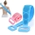 Set 2 x Perie corp baie, silicon, exfoliere si masaj corporal