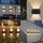 Set 4 x lampa solara 2 LED cu lumina bidirectionala