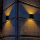 Set 4 x lampa solara 2 LED cu lumina bidirectionala