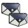 Set 2 x Lampa 100 LED cu panou solar, senzor de miscare