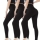 Set 2 colanti vatuiti, 380 DEN, Negru, Marime universala