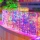 Instalatie LED cu franjuri lungi 1 M, Lungime 25 M, 600 LED, Multicolor
