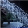 Instalatie LED cu franjuri lungi 1 M, Lungime 25 M, 600 LED, Alb Rece