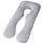 Perna gravide, husa detasabila, Forma Literei U, Velvet / Gri