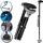 Baston telescopic pliabil cu LED si maner ergonomic