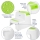 Scaunel inaltator WC pentru copii, Two Step Stoll Alb/Verde