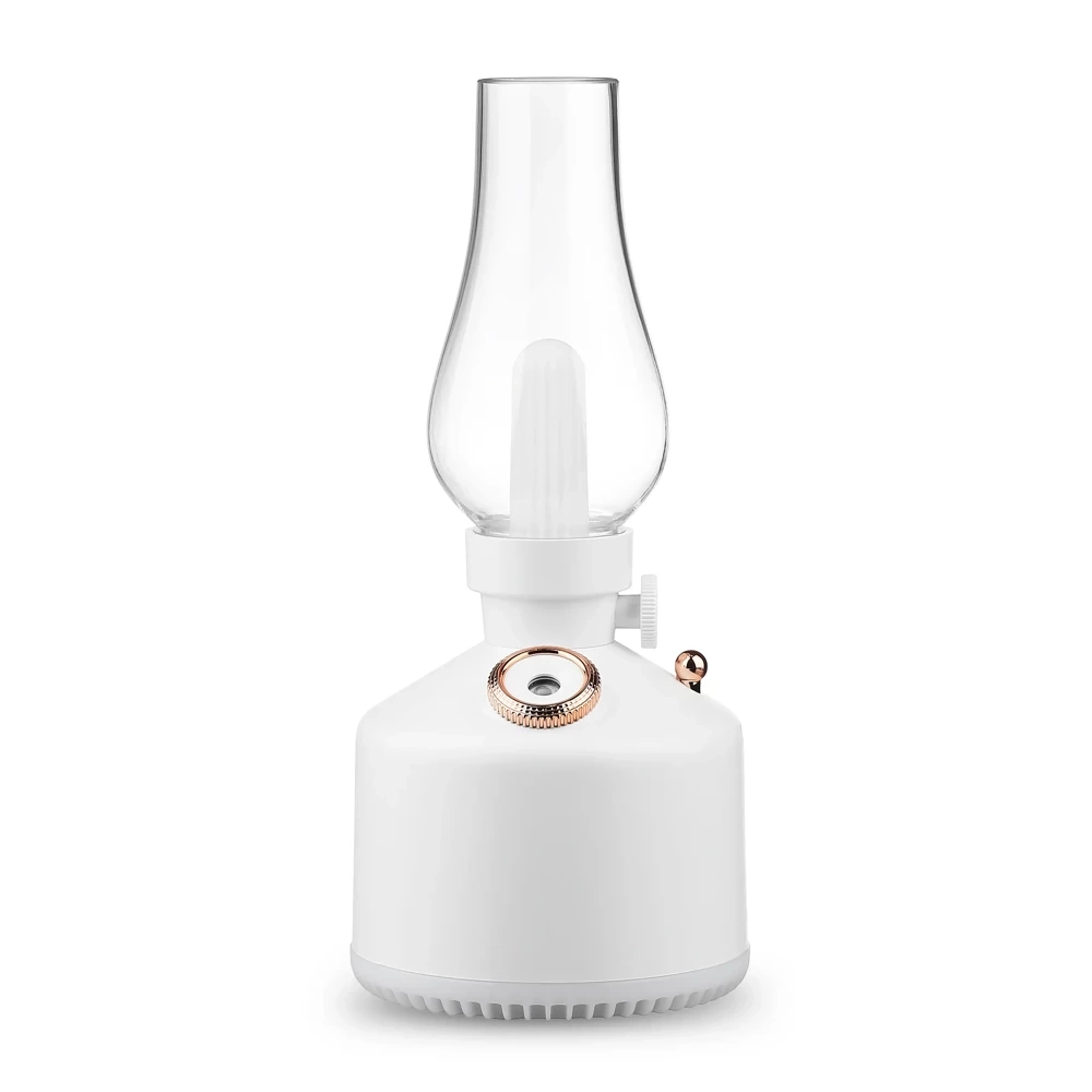 Lampa retro cu umidificator, USB, Baterie 1200 mAh, 280 ml