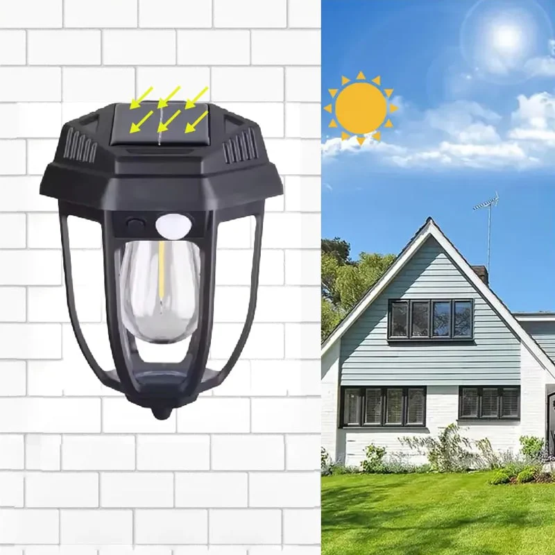 Lampa solara cu senzor miscare, IP65, 1200LM