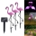 Set 3 x Lampa solara, Flamingo - lumineaza 8 ore