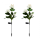 Set 2 x Lampa solara Trandafir Alb, 3 flori LED