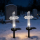 Set 2 x Cruce solara LED pentru mormant