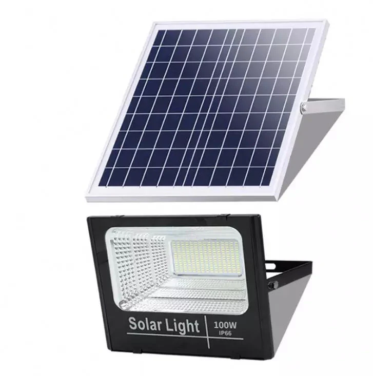 Proiector solar Innova 100 W, IP66, 6500K, telecomanda, indicator baterie