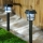 Set 4 x Lampa solara 24 cm, Negru