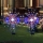 Set 2 x Lampa solara artificii cu suport metalic, Multicolor