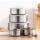 Set 10 caserole metalice cu capace din plastic