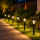 Set 6 x lampa solara 18.5 cm, Negru