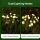 Set 4 x lampa solara 6 LED Jellyfish, Alb cald