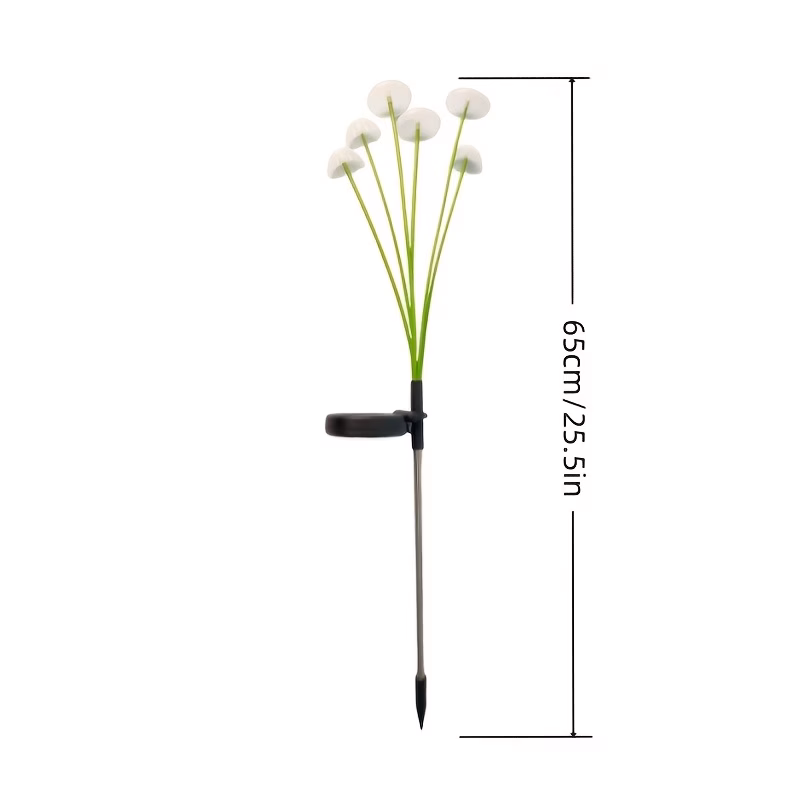 Set 2 x lampa solara 6 LED Jellyfish, Alb cald