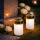 Set 2 x Candela solara LED, lumanare cu efect de flacara, Alb