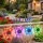 Set 2 x Lampa solara LED Fluture RGB, montaj pe perete sau sol