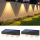 Set 10 x lampa solara de perete, Alb cald