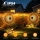 Set 4 x Lampa solara Mandala Alb cald
