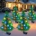 Set 4 x Lampa solara de Craciun, bradut solar LED 80 cm