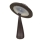 Lampa solara cu LED color, ciupercuta, 27 x 18 cm, Maro
