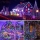 Instalatie solara 1000 LED, 100 M pentru exterior, Multicolor