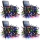 Set 4 x Instalatie solara 100 LED, Multicolor