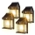 Set 4 x Lampa solara de perete, senzor de miscare, LED 3W
