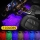 Set 4 LED auto de interior, A10 USB, 7 culori RGB