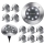 Set 4/8/12 lampi solare pentru pamant, Silver Disk Lights